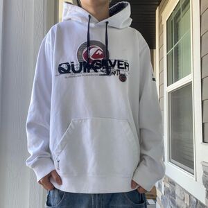 Quiksilver Men's White Hoodie